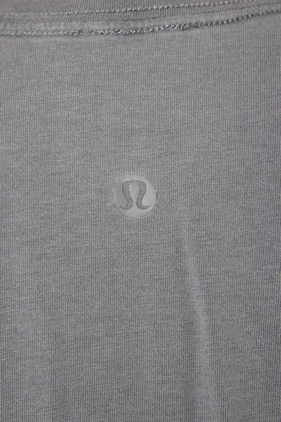 Lululemon Womens Basic Green V-Neck Short Sleeve T-Shirt Size 8