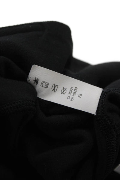 Lululemon Women Ankle Leggings Black Zip Nylon Lycra Size 8