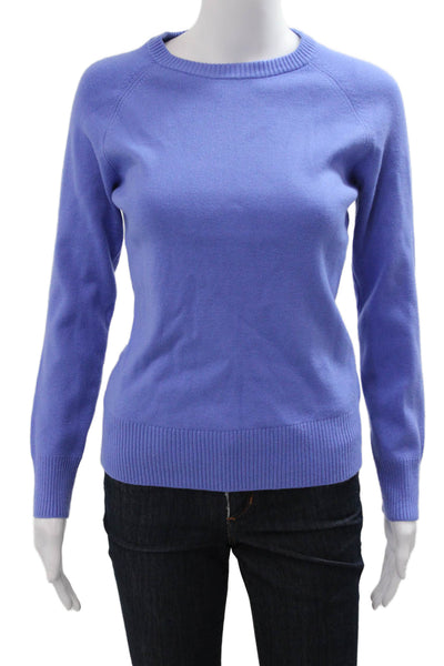 French Connection Women Blue Pullover Sweater Crew Neck Long Sleeve Size M