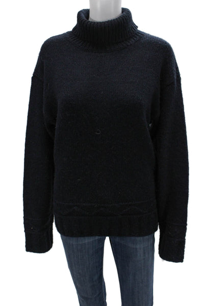 J.W. Anderson Unisex Black Turtleneck Pullover Sweater Wool Alpaca Size M