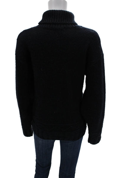 J.W. Anderson Unisex Black Turtleneck Pullover Sweater Wool Alpaca Size M