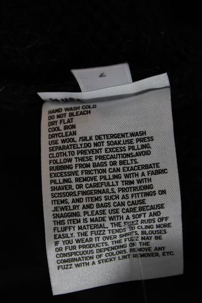 J.W. Anderson Unisex Black Turtleneck Pullover Sweater Wool Alpaca Size M