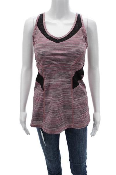Lululemon Women Black Striped V-Neck Camisole Size 12