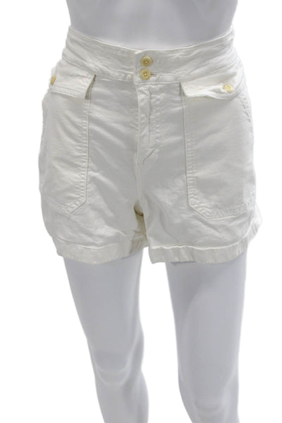 J Crew Unisex Chino White Shorts Size 4