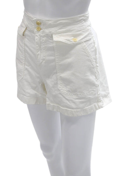 J Crew Unisex Chino White Shorts Size 4