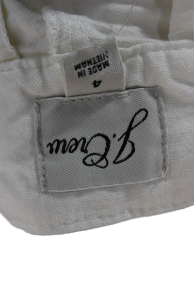 J Crew Unisex Chino White Shorts Size 4