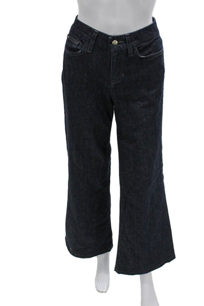 Joes Women Wide-Leg Dark Blue Jeans Size 29
