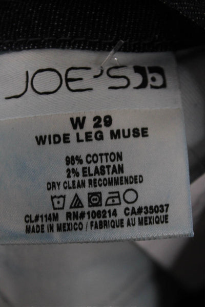 Joes Women Wide-Leg Dark Blue Jeans Size 29