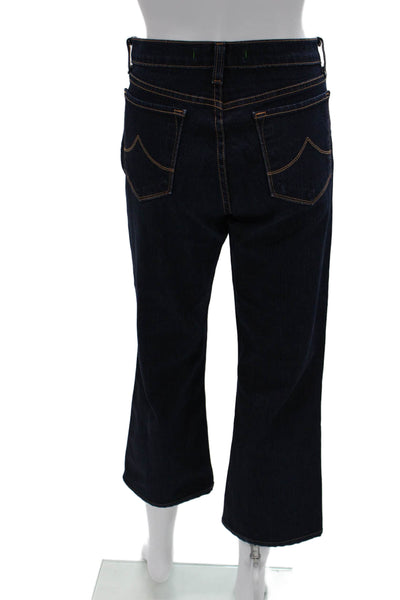 J Brand Womens Cropped Dark Blue Mid-Rise Jeans Size 29