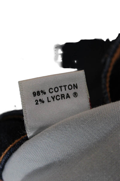 J Brand Womens Cropped Dark Blue Mid-Rise Jeans Size 29