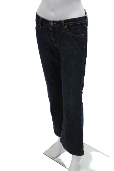 AG Womens Bootcut Jeans Dark Blue Mid Rise 27in 98% Cotton Size 29