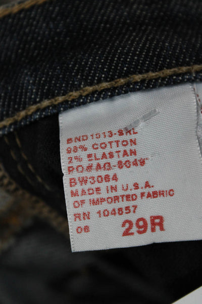 AG Womens Bootcut Jeans Dark Blue Mid Rise 27in 98% Cotton Size 29