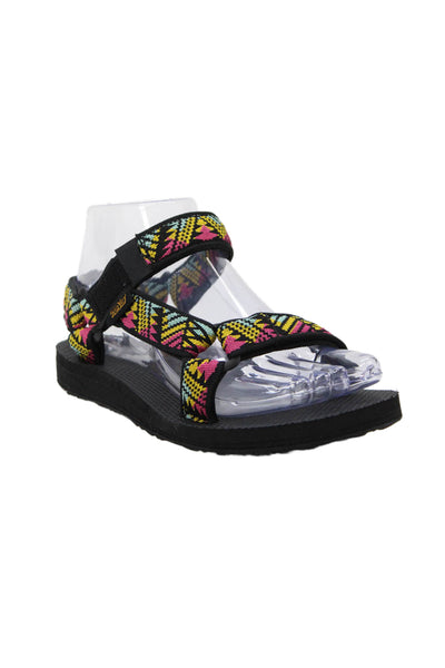 Teva Womens Geometric Print Strappy Sandals Multicolor Size 5