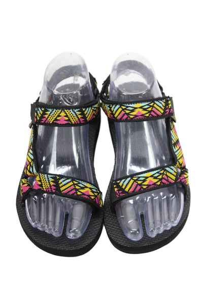 Teva Womens Geometric Print Strappy Sandals Multicolor Size 5