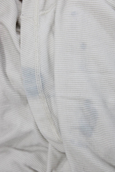 Lululemon Womens White Basic Long Sleeve Round Neck T-Shirt Size 10