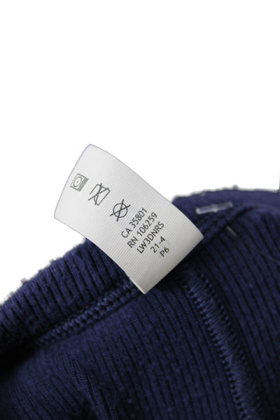 Lululemon Womens Basic Dark Blue T-Shirt Long Sleeve Crew Neck Size 10