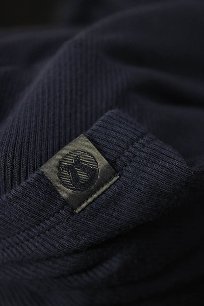 Lululemon Womens Basic Dark Blue T-Shirt Long Sleeve Crew Neck Size 10