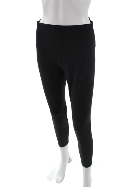 Lululemon Women Black Ankle Cropped Leggings Maternity Size 10