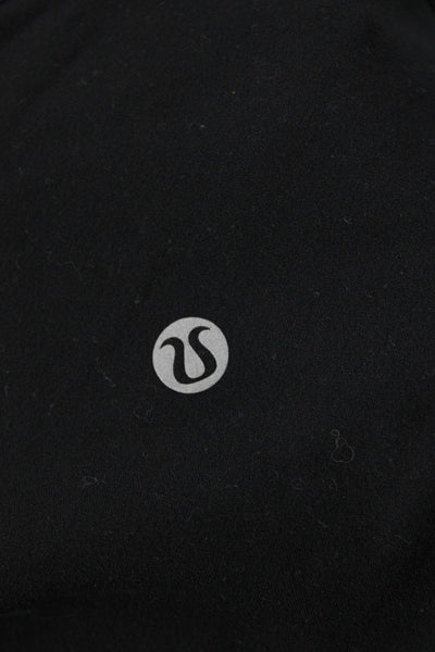 Lululemon Women Black Ankle Cropped Leggings Maternity Size 10