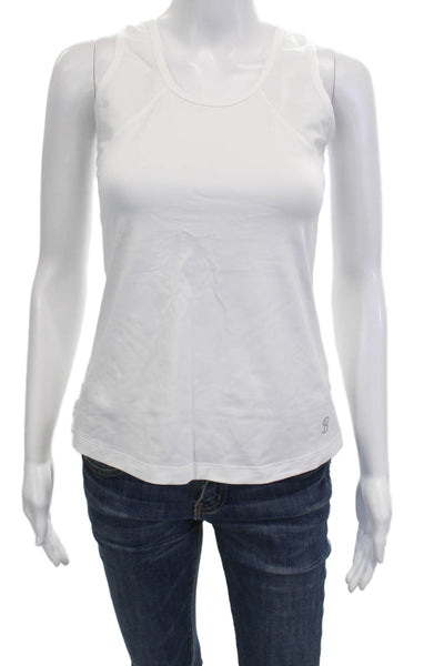 Sofibella Womens Sleeveless Tunic Tank Top White Paisley Size S