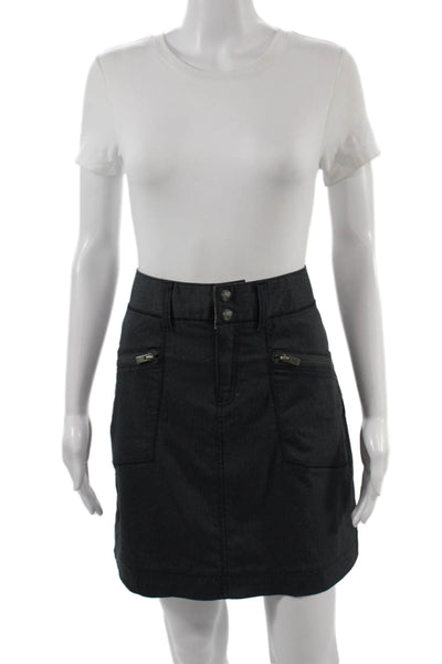 Athleta Womens Cargo Mini Skort Dark Gray Nylon Polyester Size 6
