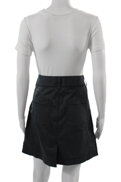 Athleta Womens Cargo Mini Skort Dark Gray Nylon Polyester Size 6