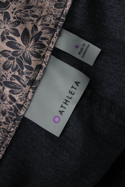 Athleta Womens Cargo Mini Skort Dark Gray Nylon Polyester Size 6