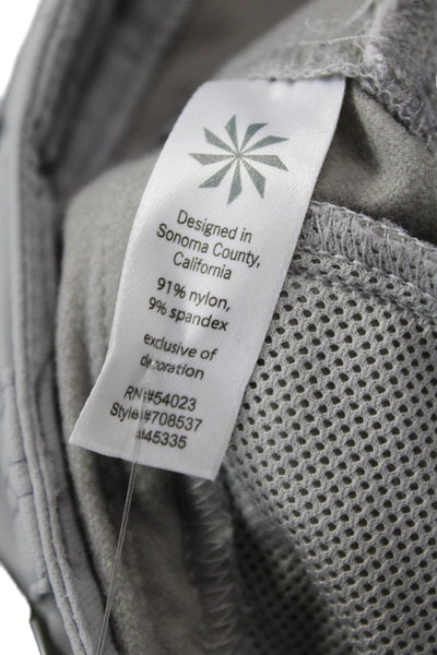 Athleta Womens Petites Cargo Mini Skort Gray Nylon Spandex Size 6P