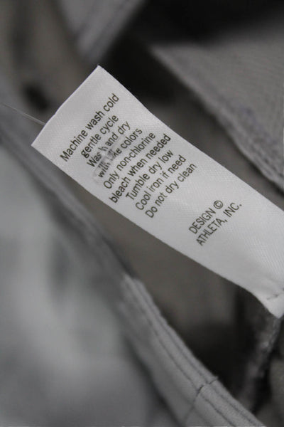 Athleta Womens Petites Cargo Mini Skort Gray Nylon Spandex Size 6P