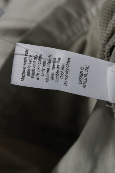 Athleta Women Beige Cargo Skort Mini Nylon Spandex Size 4