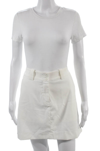 Nike Golf Women White Mini Skort Size 6 Petite