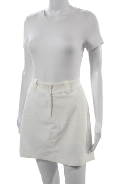 Nike Golf Women White Mini Skort Size 6 Petite