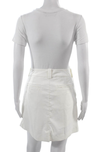 Nike Golf Women White Mini Skort Size 6 Petite