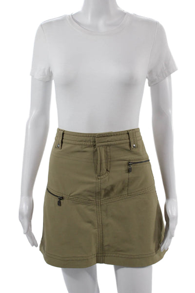 Athleta Womens Tan Mini Cargo Skort Size 6P