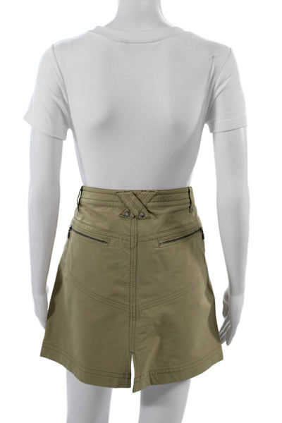 Athleta Womens Tan Mini Cargo Skort Size 6P