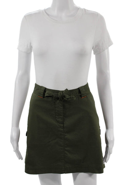 Nike Golf Womens Petites Cargo Mini Skort Green Cotton Blend Size 6