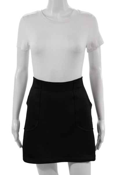Athleta Womens Mini A-Line Skort Black Polyester Spandex Size 4