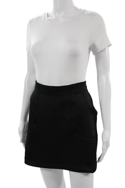 Athleta Womens Mini A-Line Skort Black Polyester Spandex Size 4