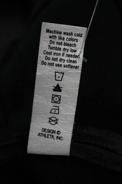 Athleta Womens Mini A-Line Skort Black Polyester Spandex Size 4