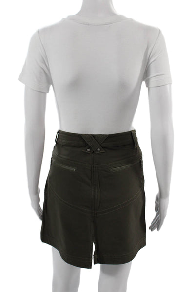 Athleta Women Cargo Mini Skort Dark Gray Nylon Spandex Size 6P