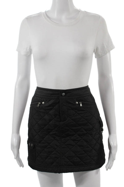 Athleta Womens Black Argyle Mini Cargo Skort Polyester Size 2
