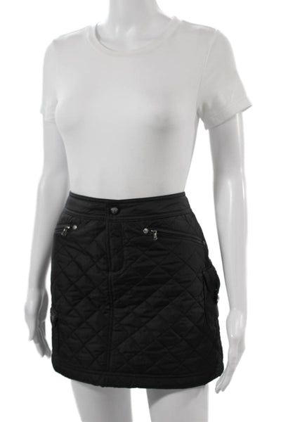 Athleta Womens Black Argyle Mini Cargo Skort Polyester Size 2