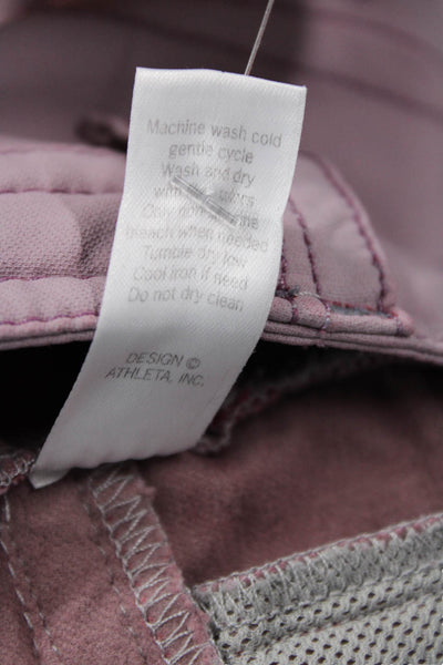 Athleta Womens Pink Cargo Mini Skort Cotton Solid Size 6P