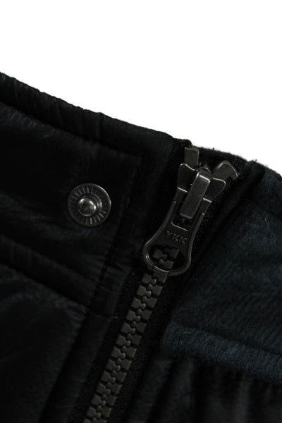 Athleta Women Mini Straight Pencil Skirt Black Nylon Size 6