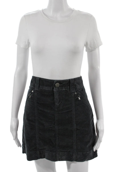 Athleta Womens Dark Gray A-Line Mini Skirt Size 4