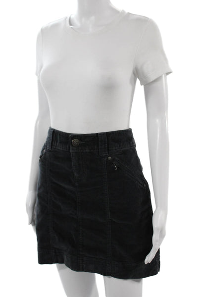 Athleta Womens Dark Gray A-Line Mini Skirt Size 4