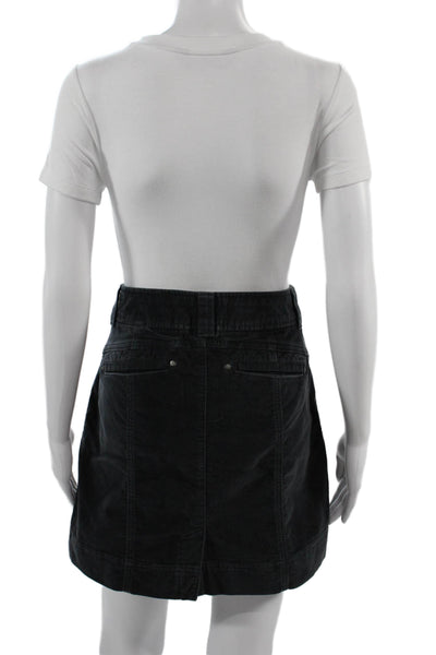 Athleta Womens Dark Gray A-Line Mini Skirt Size 4