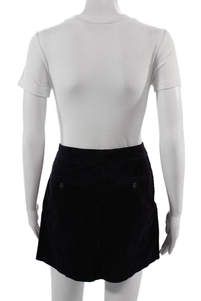 J Crew Women Black Mini Straight Pencil Skirt 100% Nylon Size 6