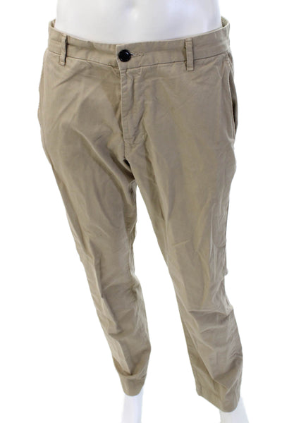 J Brand Mens Beige Cotton Chinos 33 Inseam Size 34