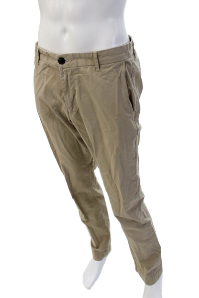 J Brand Mens Beige Cotton Chinos 33 Inseam Size 34